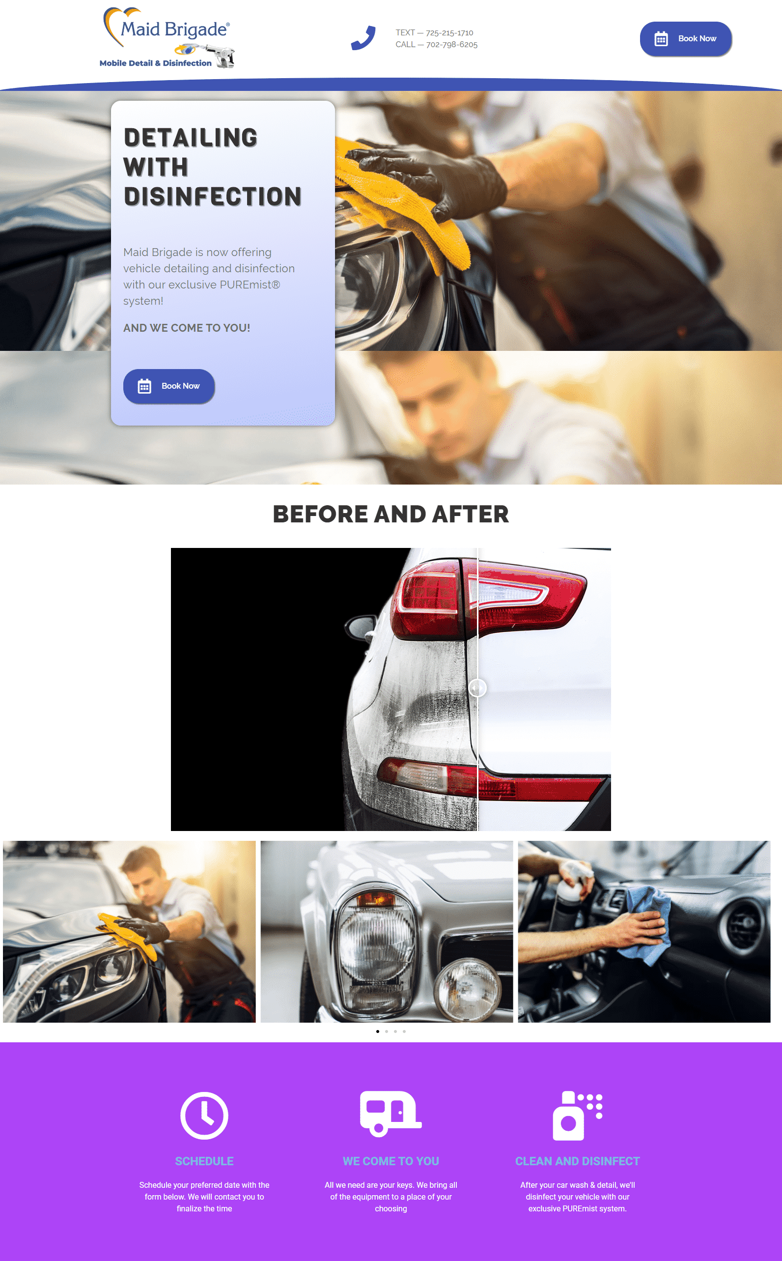 New Website for Maid Brigade Mobile Detailing 2